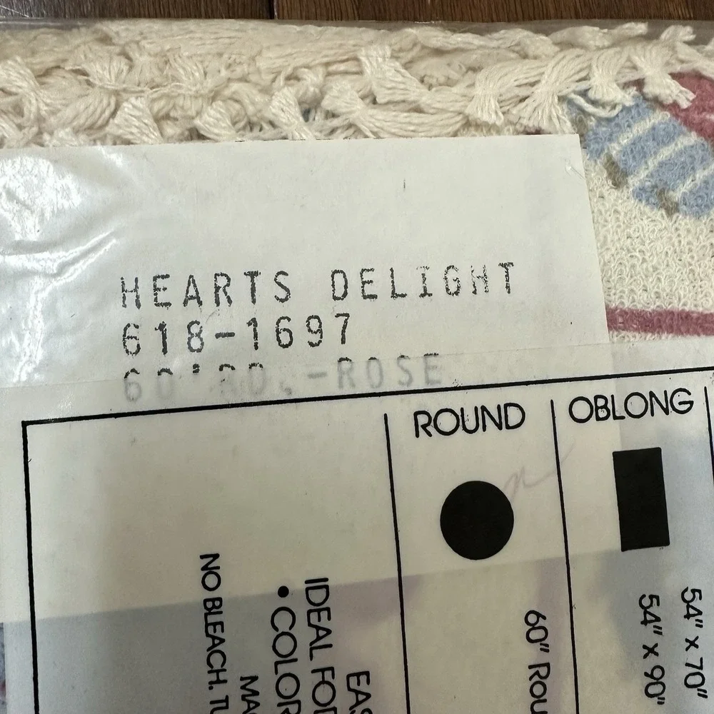 Vtg Retro Patchwork Hearts Terry Cloth Cotton 60